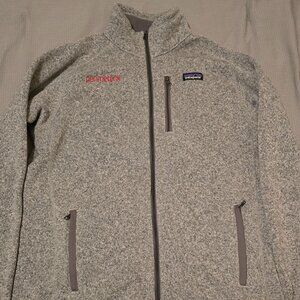 Patagonia Grey Men's Jacket with Company Embroidery Size L